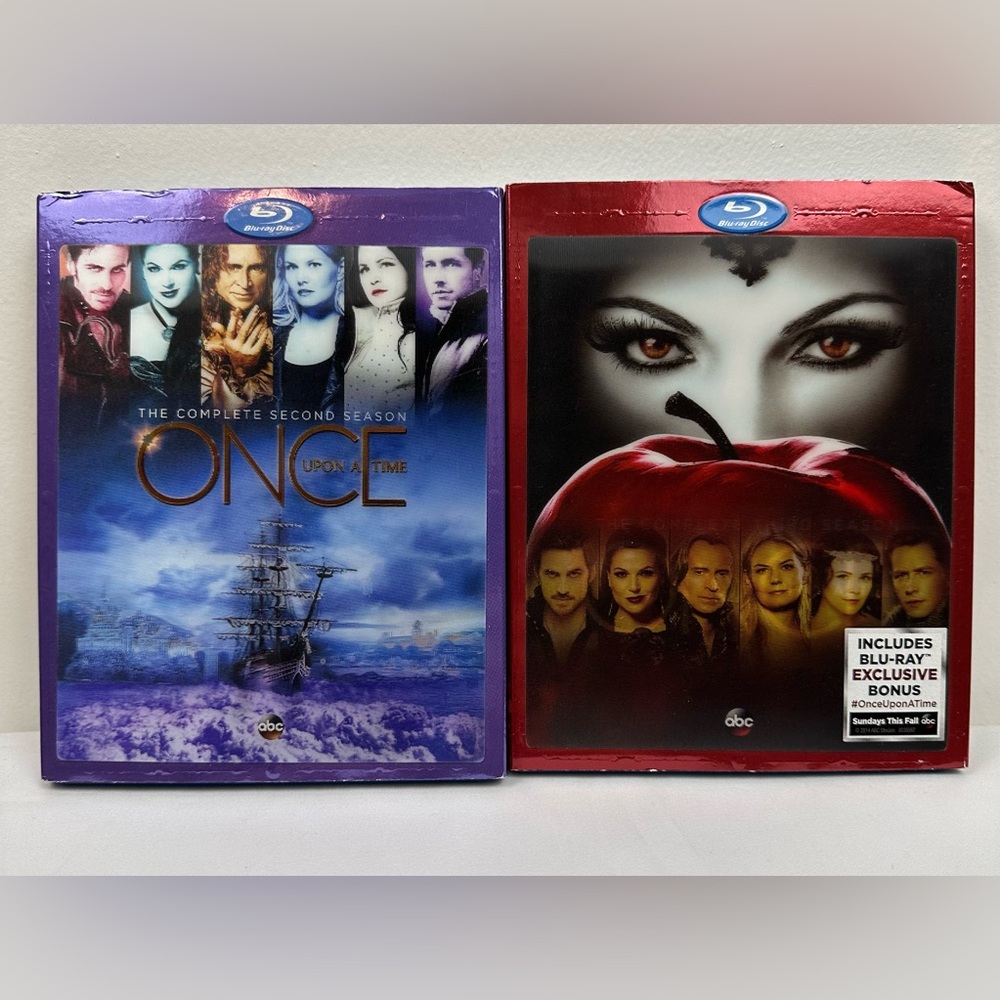 Once Upon A Time Seasons 2 & 3 Blu-ray Lot Complete Slipcovers Excellent Cond